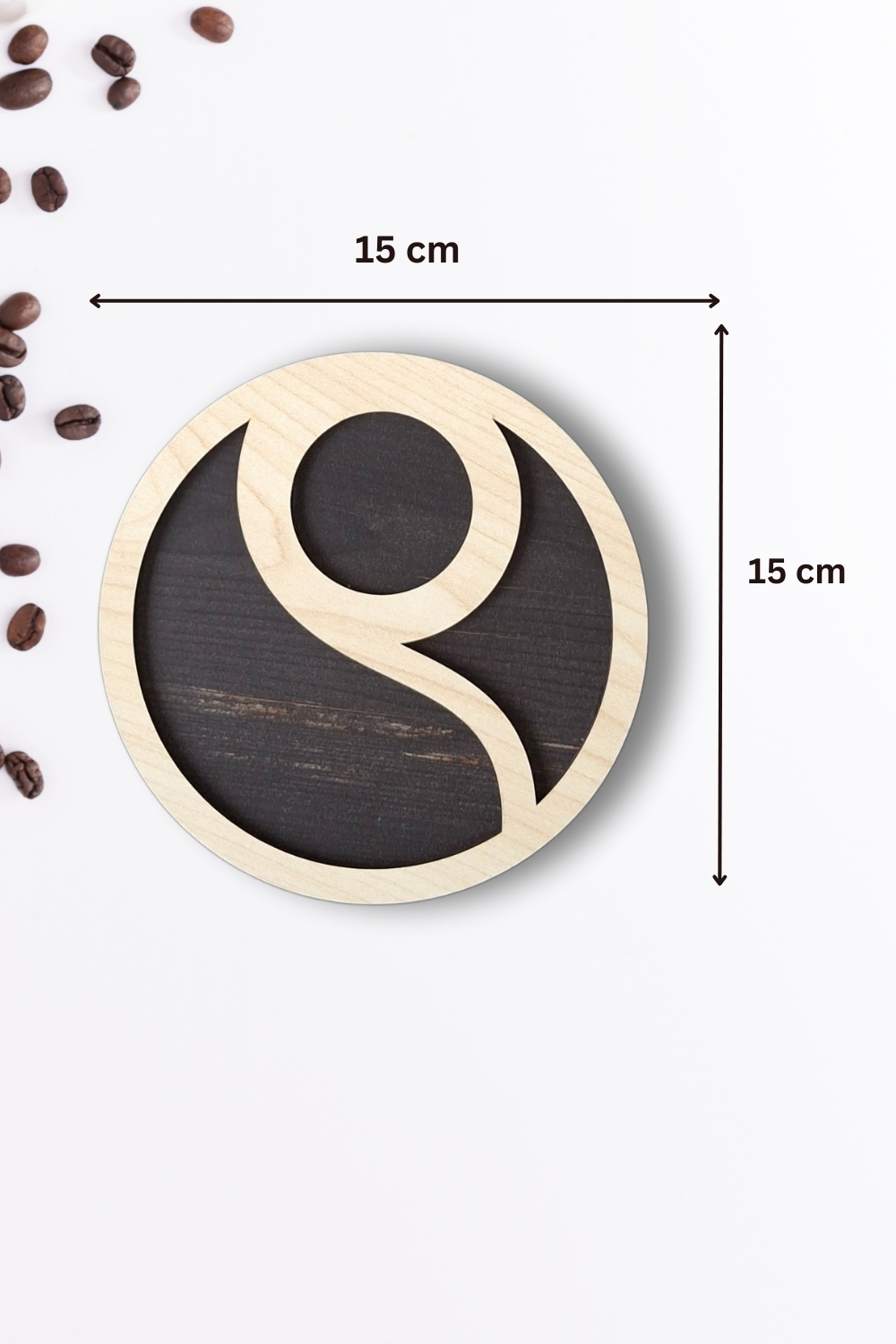 Kutaydan 6 Parça Ahşap Lazer Kesim Bardak ve Kahve Altlığı