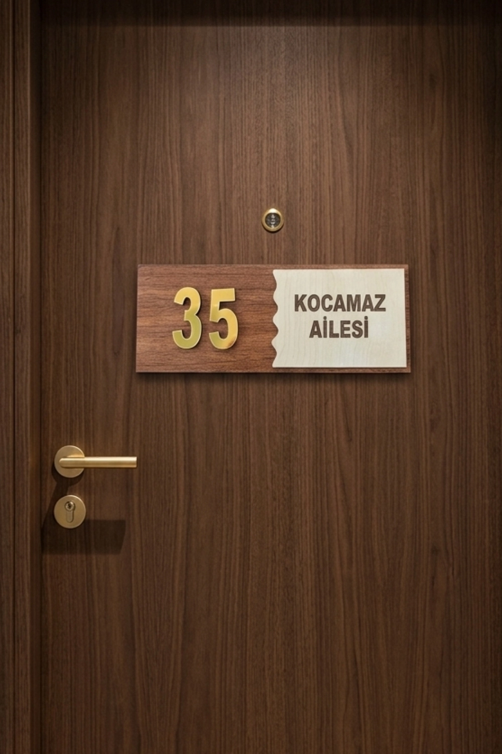 Dekoratif Kapı Numaralık Dış Kapı Numarası ve Numaralık Panosu-Kişiye Özel