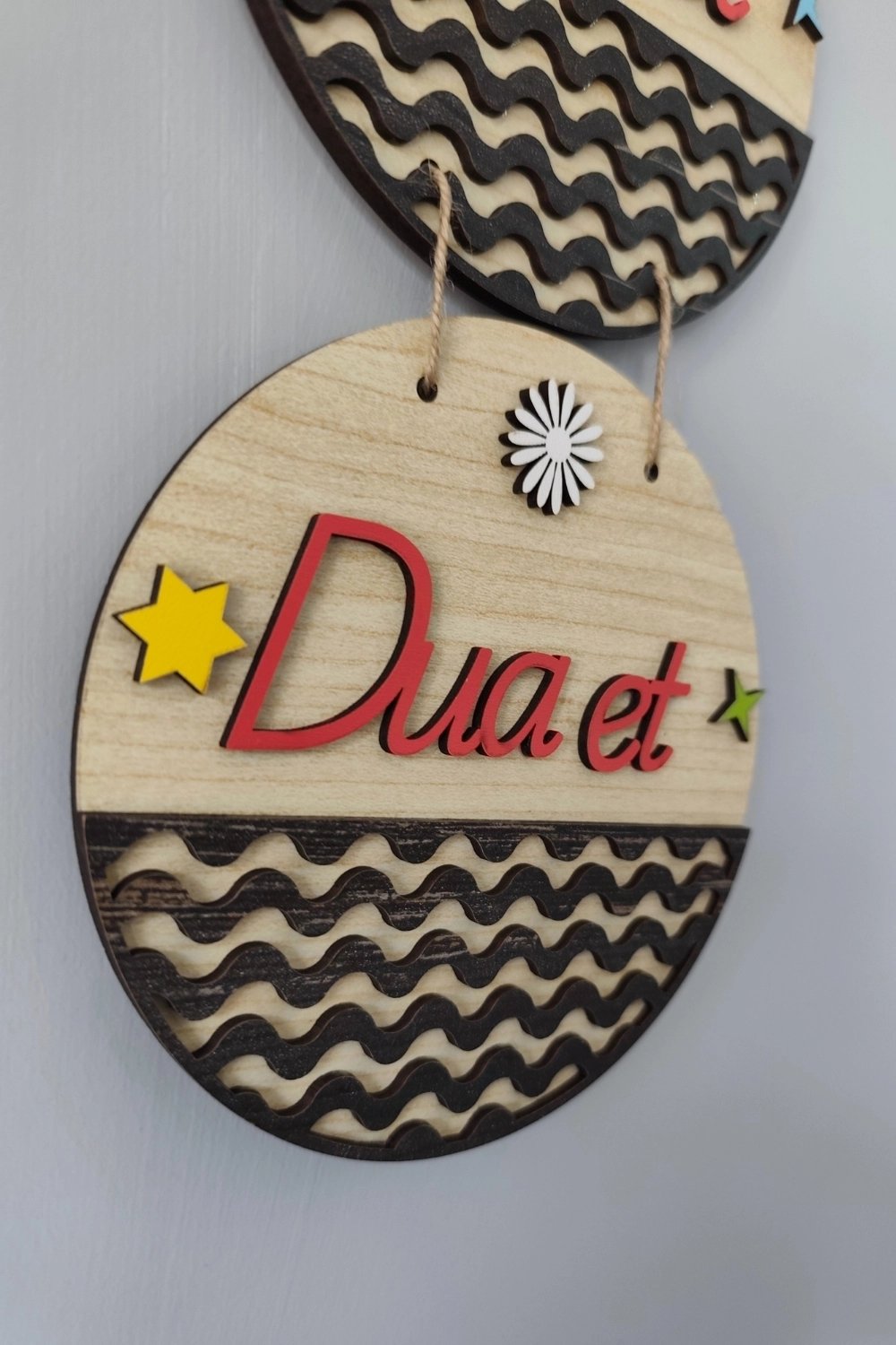 Sabret Şükret Dua Et 2D Mdf Lazer Kesim Akçaağaç-Rebap Kapı ve Duvar Süsü