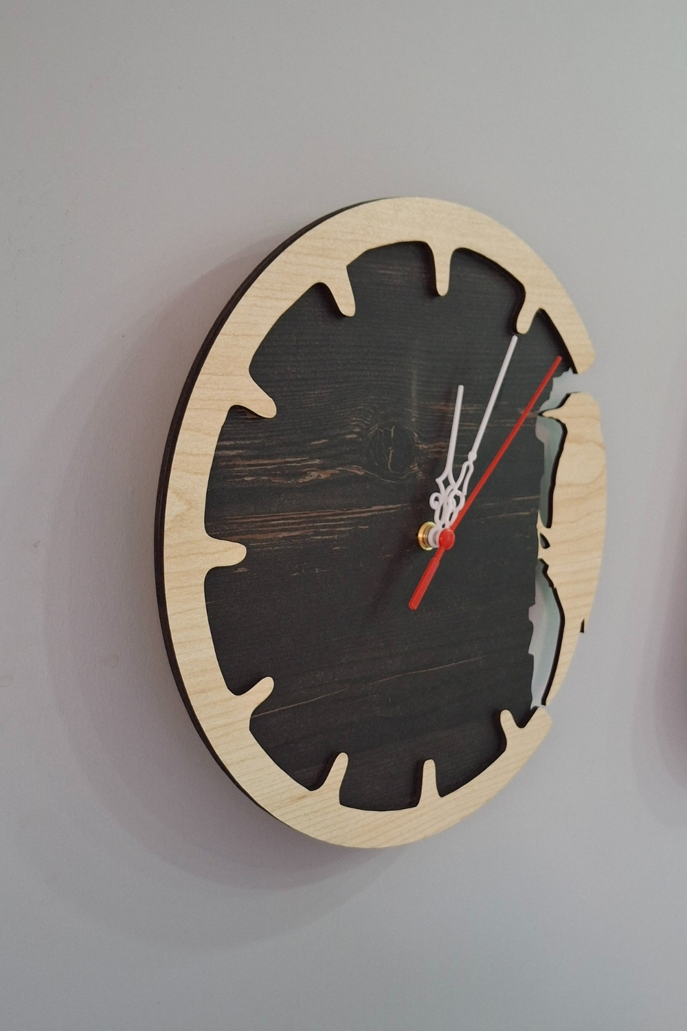 Kutaydan Ağaçkakan Figürlü Birinci Sınıf Lazer Kesim Mdf Duvar Saati - Rebap Ahşap