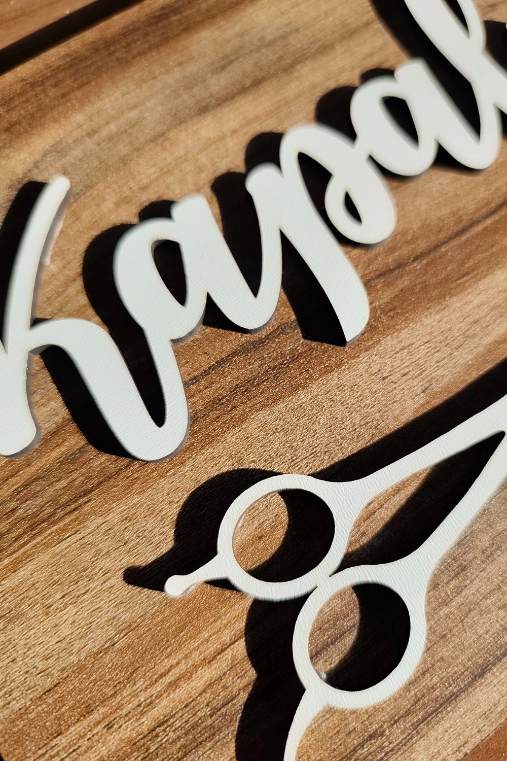 Ahşap Dekoratif Kesim Açık-Kapalı Yazılı Tabela