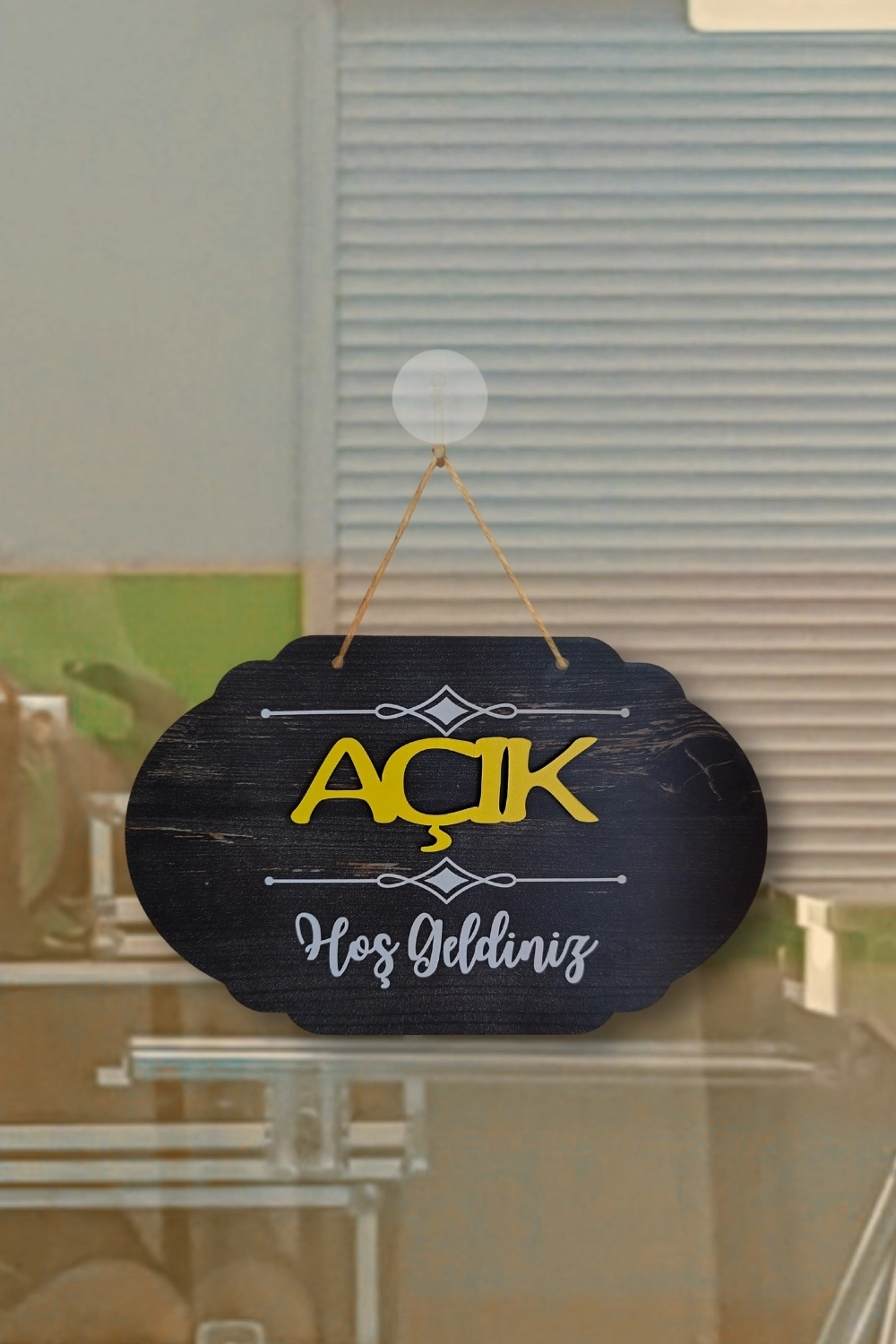 Dekoratif Ahşap 2D Açık-Kapalı Yazısı - Rebap Ahşap