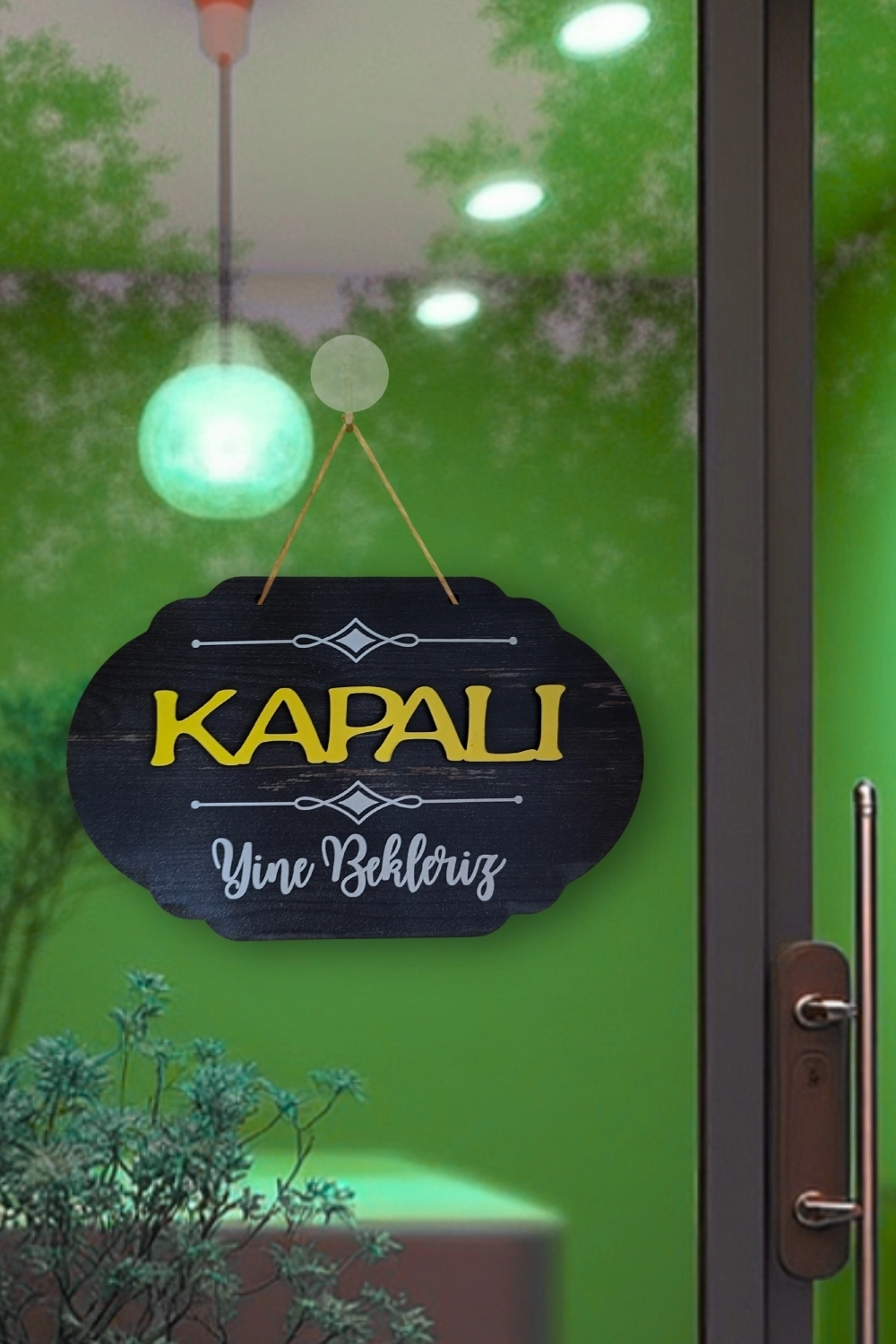 Dekoratif Ahşap 2D Açık-Kapalı Yazısı - Rebap Ahşap