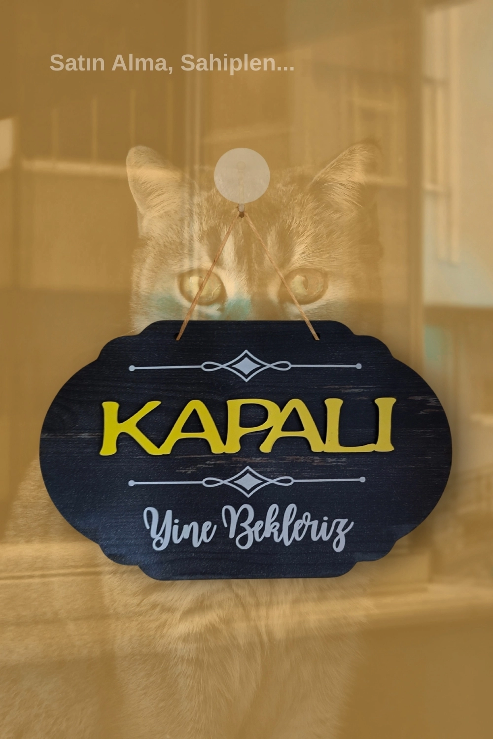 Dekoratif Ahşap 2D Açık-Kapalı Yazısı - Rebap Ahşap