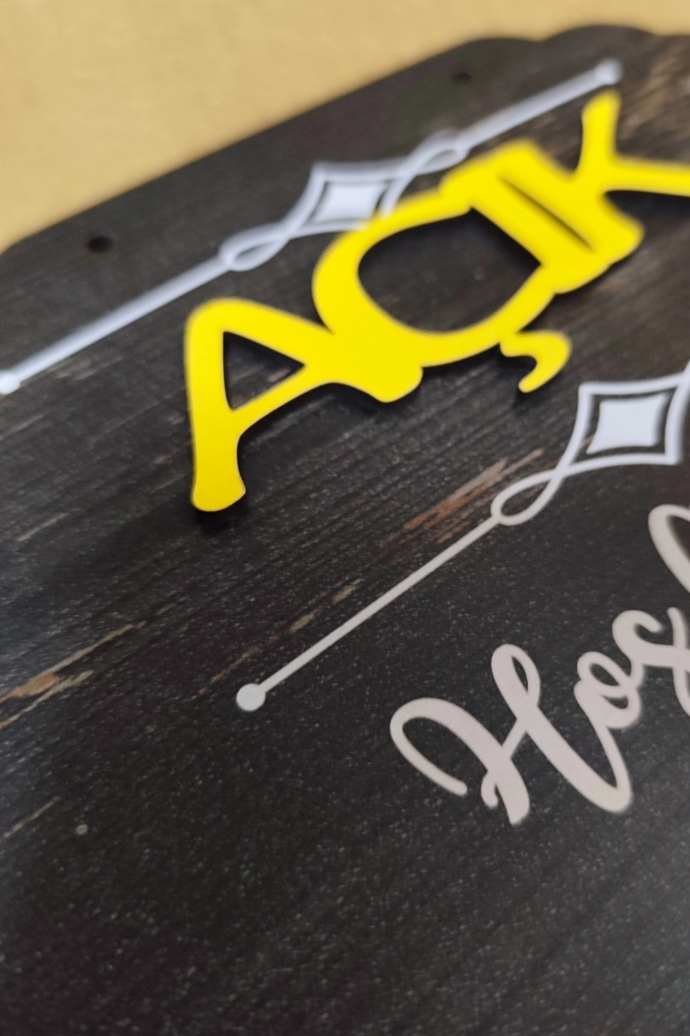 Dekoratif Ahşap 2D Açık-Kapalı Yazısı - Rebap Ahşap