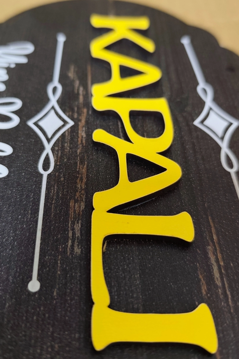 Dekoratif Ahşap 2D Açık-Kapalı Yazısı - Rebap Ahşap