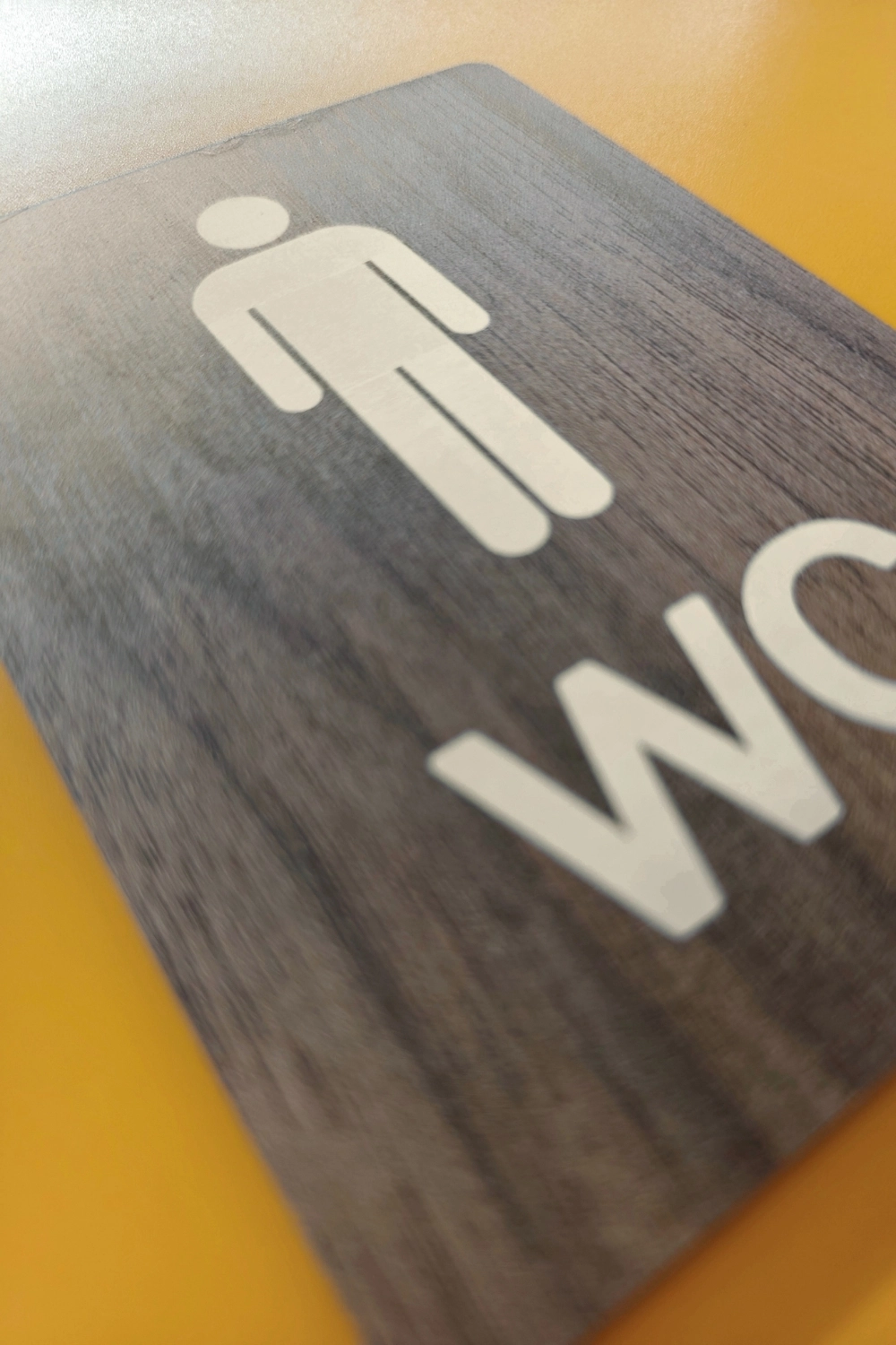 Kadın-Erkek WC Yönlendirme Levhası- İkili Set - Tesbih Ahşap