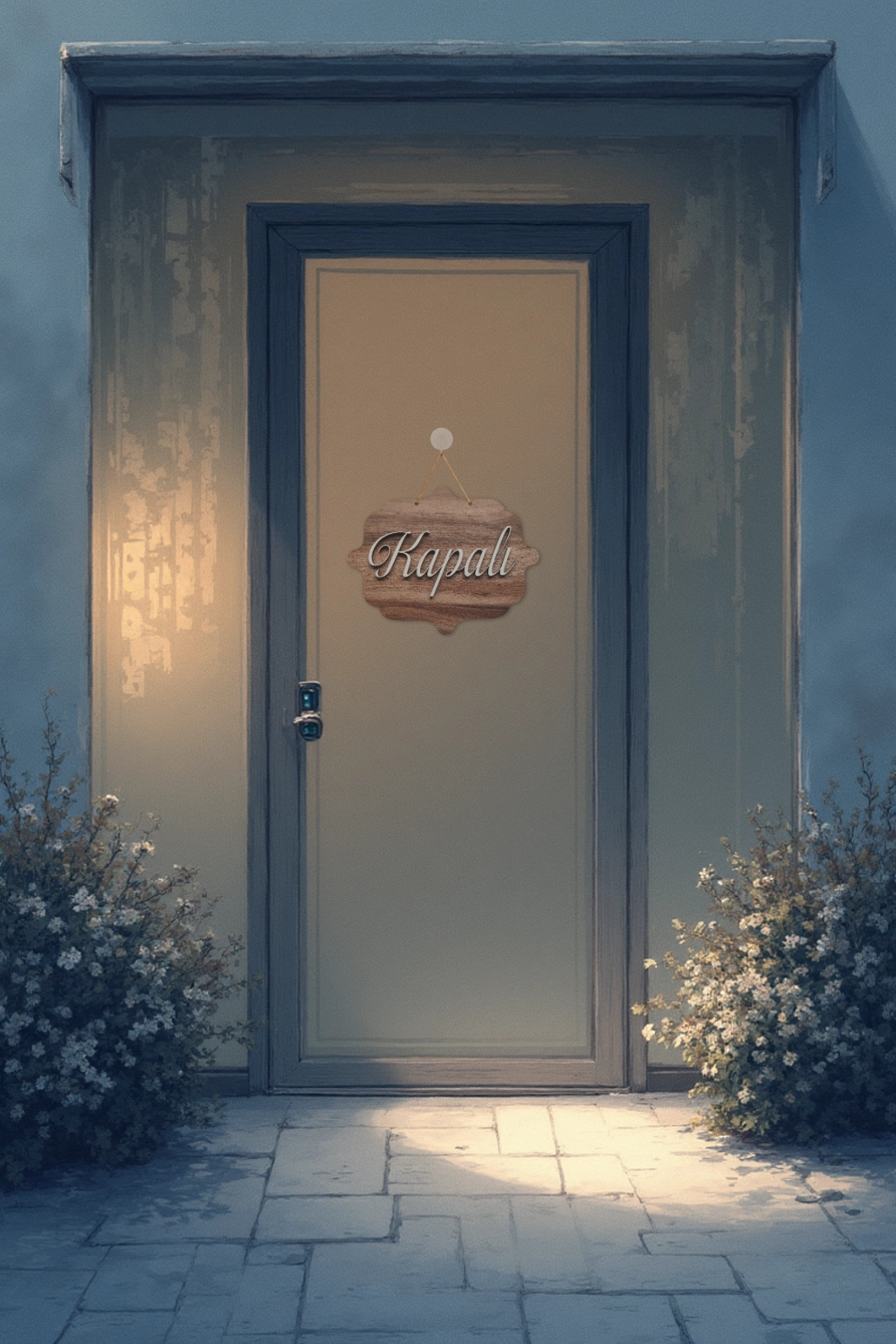 Ahşap Dekoratif Kesim Hattat Fontlu Açık-Kapalı Yazısı