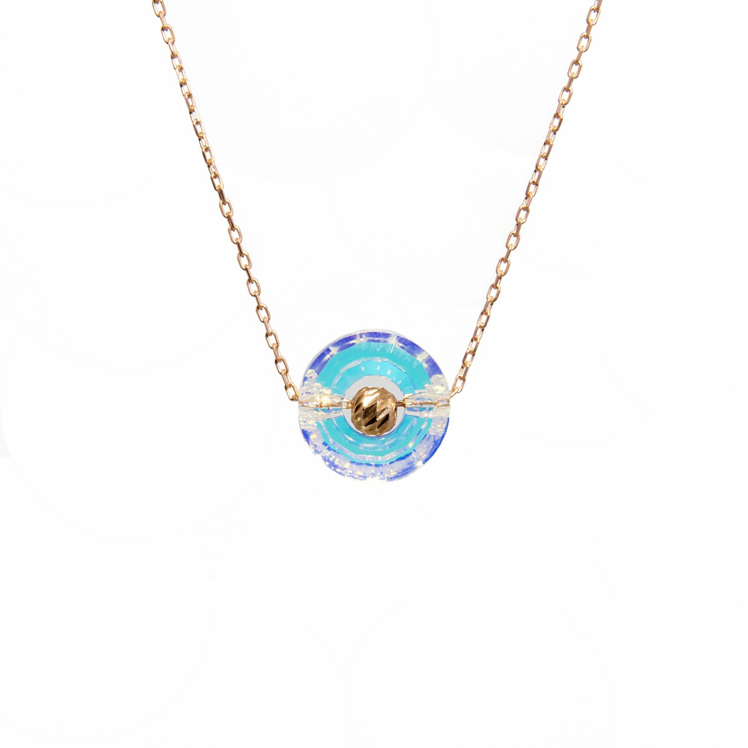 Swarovski® 5139 JanJan 925 Ayar Gümüş Boncuklu Kolye