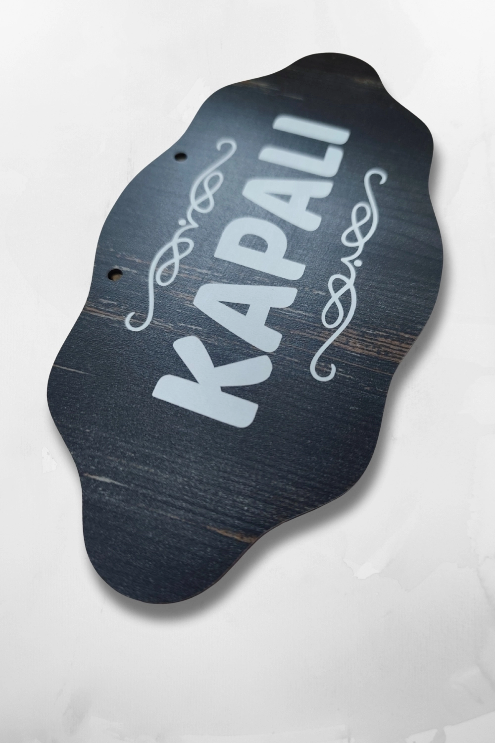 Dekoratif AÇIK-KAPALI Tabelası – Jüt İp ve Vantuz Hediyeli - Rebap