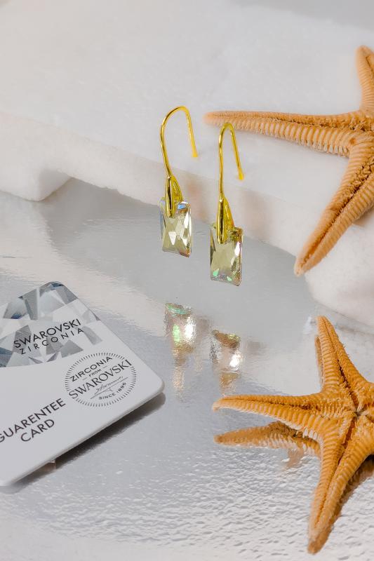 Swarovski Taşlı 6696 Urban Küpe - Golden Shadov