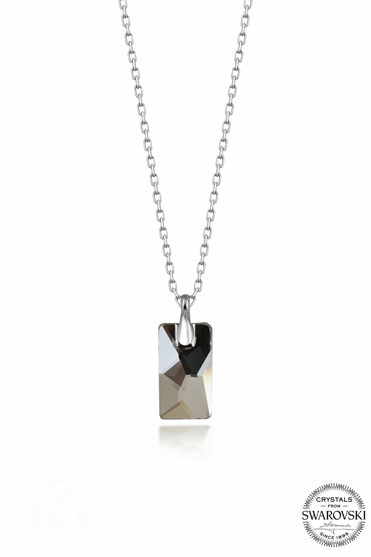 Kutaydan SWR Crystal 10 X 17 mm Baget Kadın Gümüş Kolye