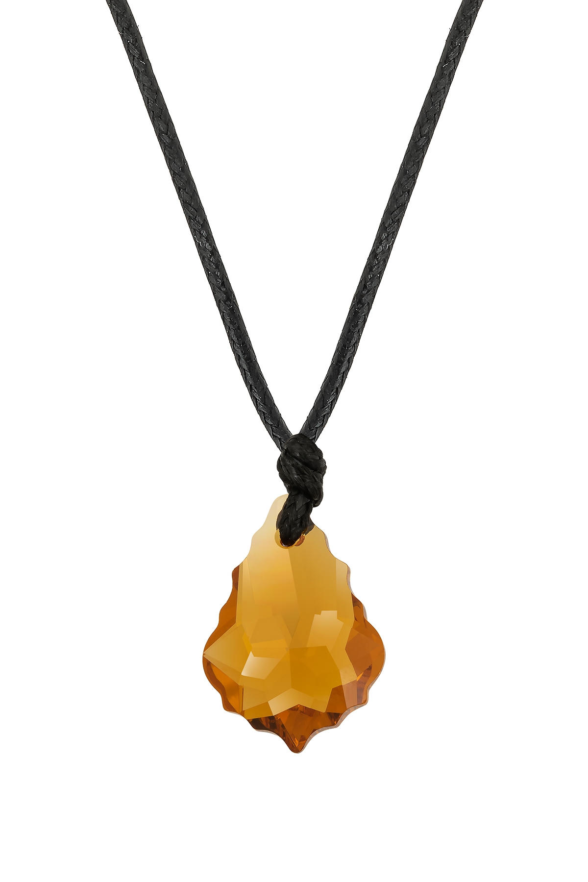 Swarovski® 6090 Baroque Topaz İpli Kolye