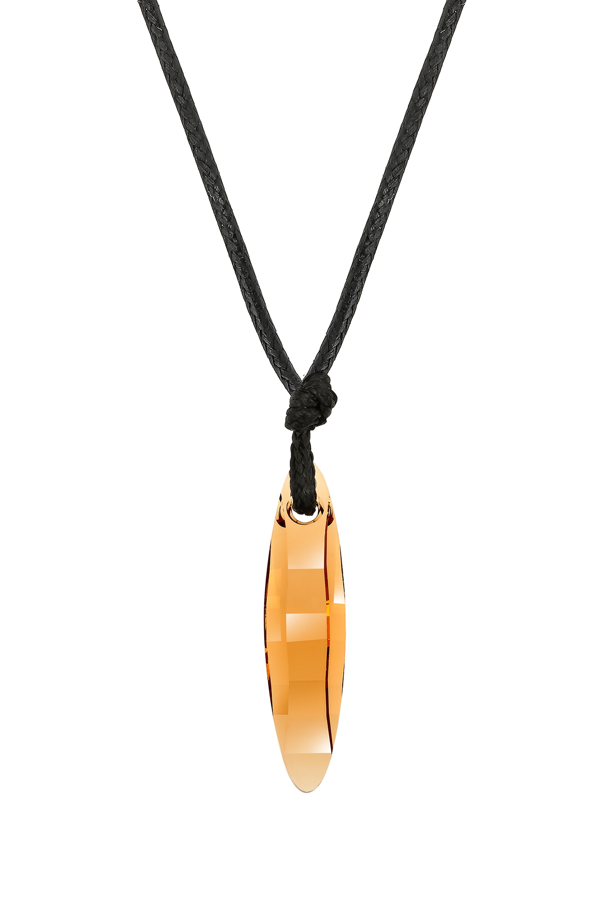 Swarovski® 6470 Ellipse Topaz İpli Kolye