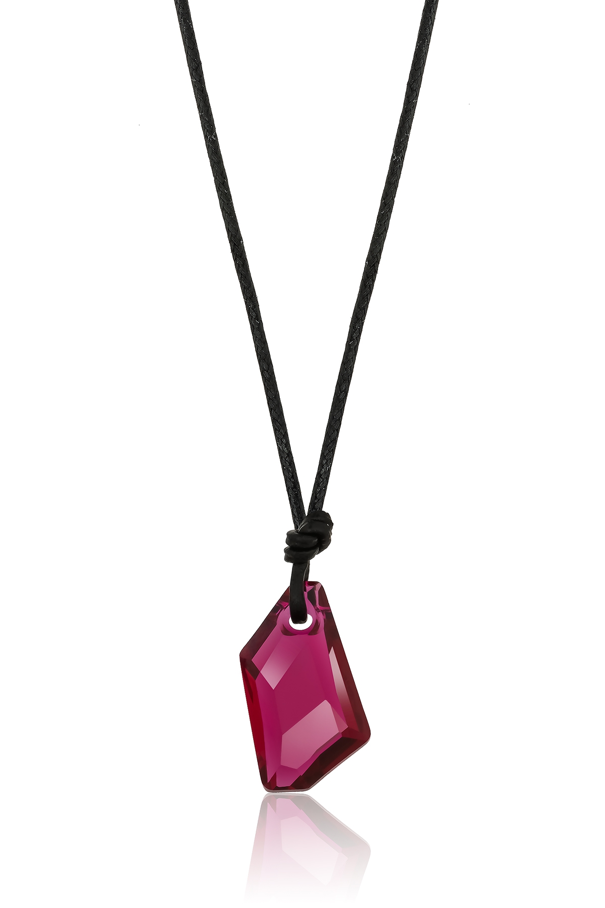 Swarovski® 6670 De-Art Fushia İpli Kolye