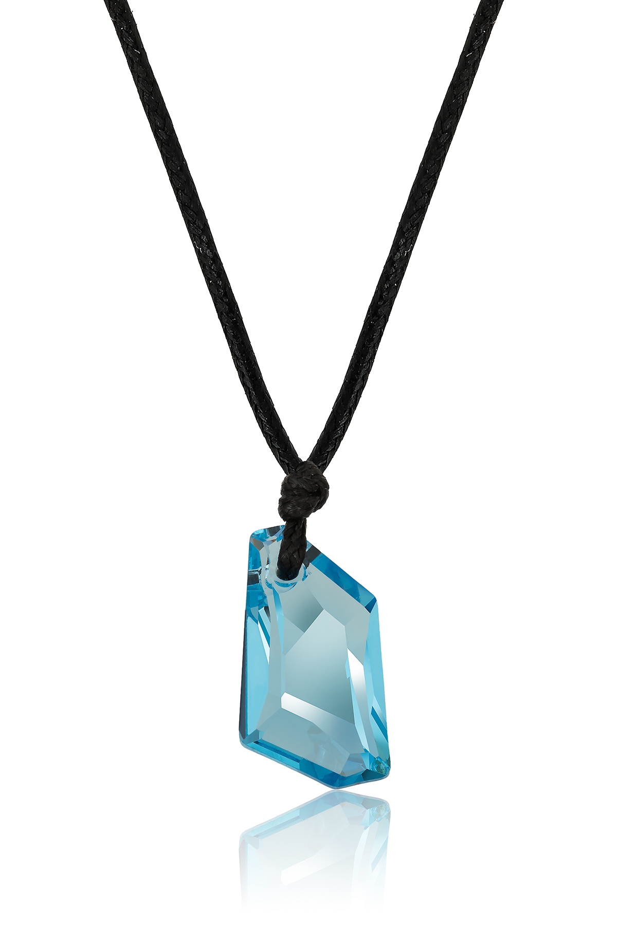 Swarovski® 6670 De-Art Aquamarine İpli Kolye