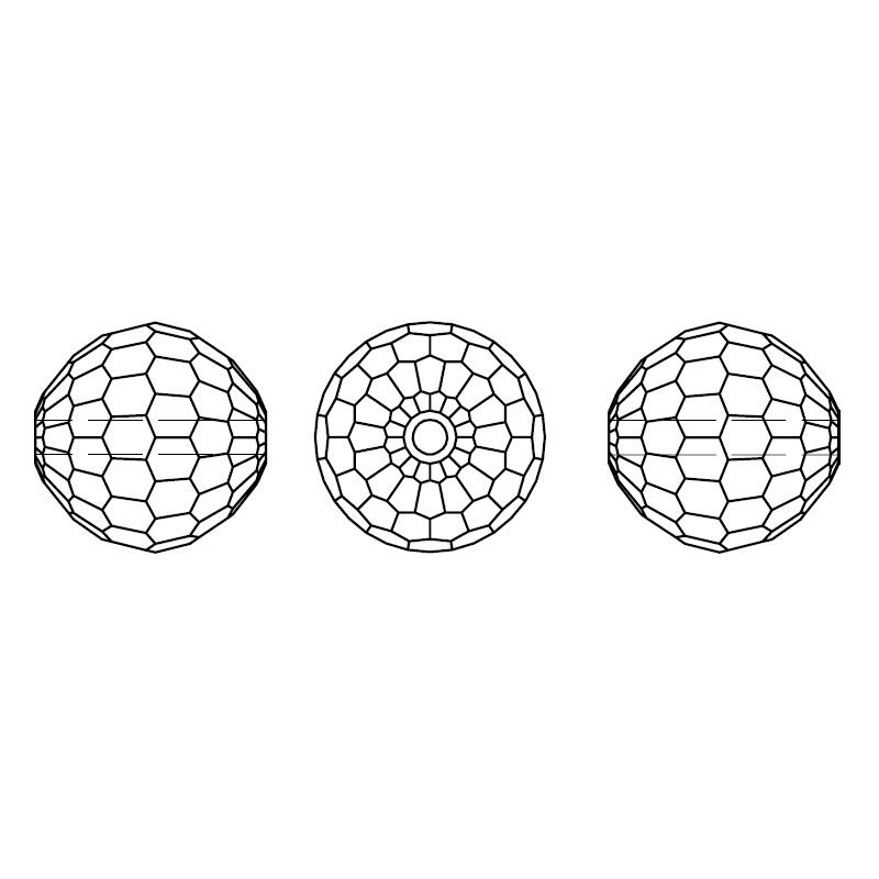 Swarovski® 5003 Disco Beads Light Colorado İpli Kolye