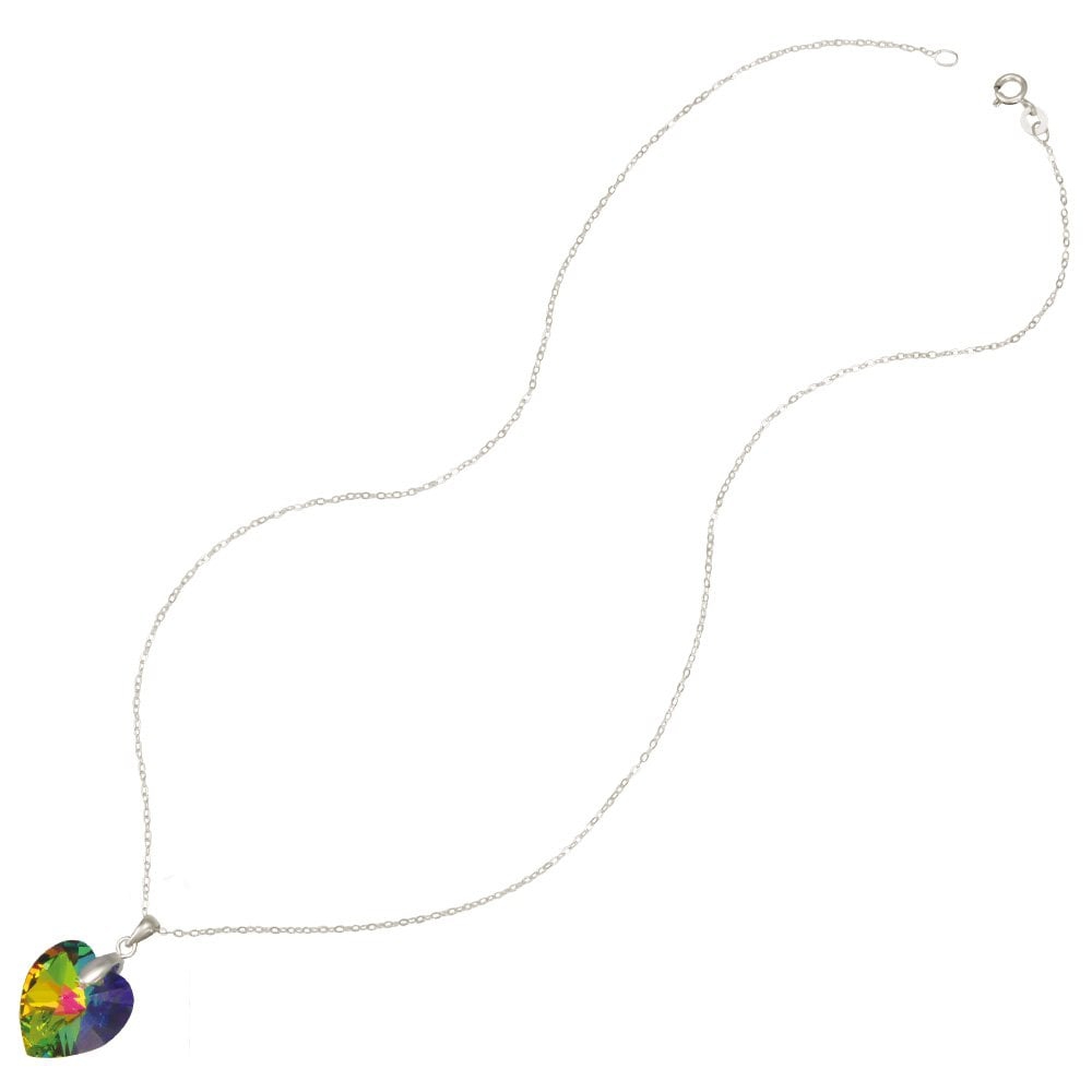 Swarovski® 6228 Xilion Heart Vitrail Medium Kolye