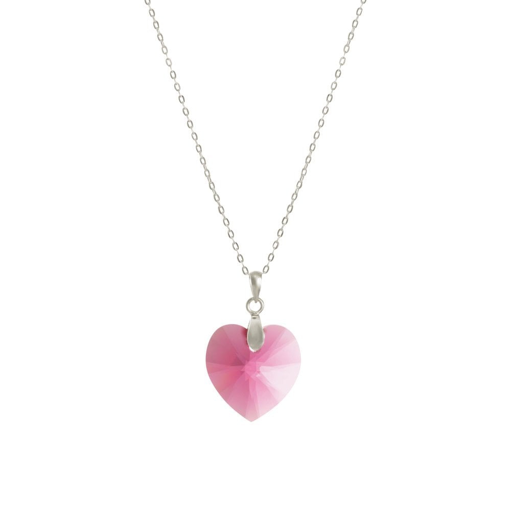 Swarovski® 6228 Xilion Heart Light Rose Kolye