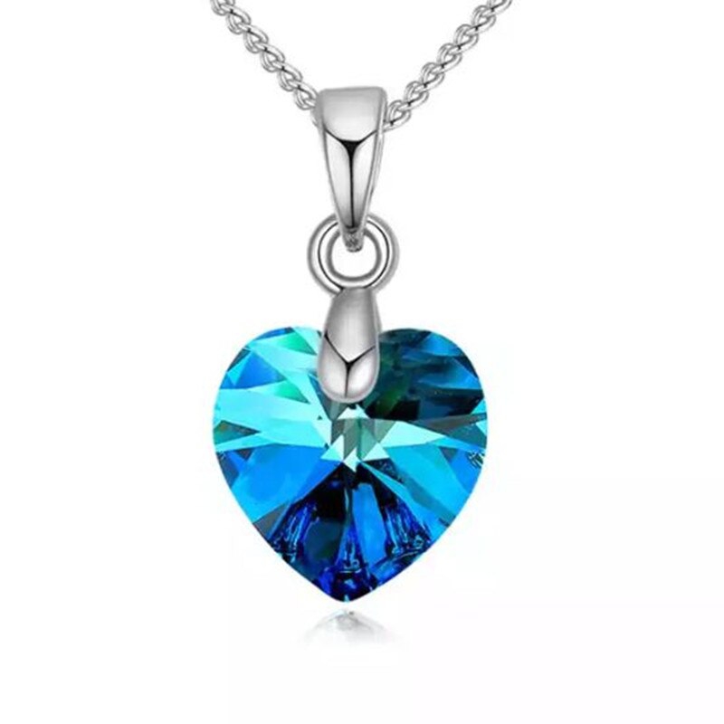 Swarovski® 6228 Xilion Heart Heliotrope Kolye