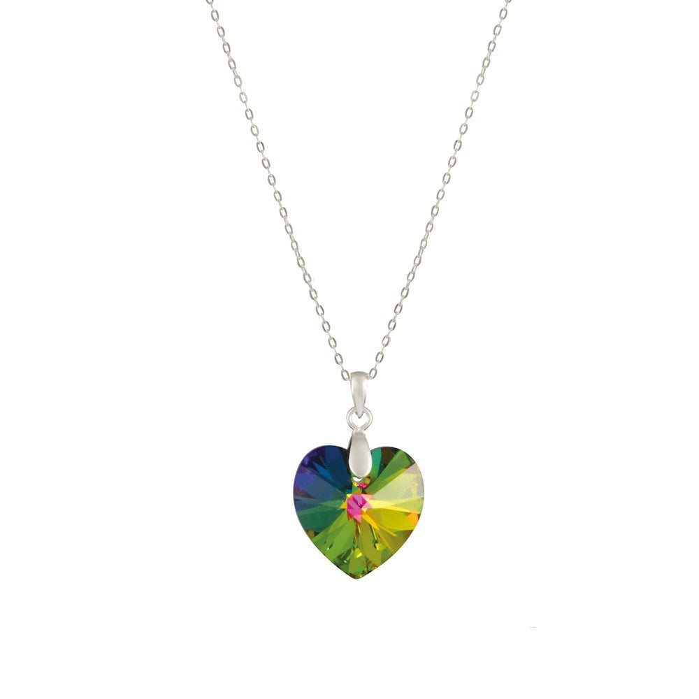 Swarovski® 6228 Xilion Heart Vitrail Medium Kolye