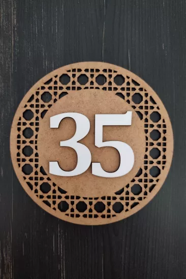 Kenar Rattan Model Daire, Otel ve Apartman Kapı Numarası