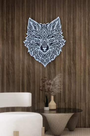 Geometrik Kurt Figürlü Duvar Dekoru Ev ve Ofis İçin Modern Hediyelik Tasarım