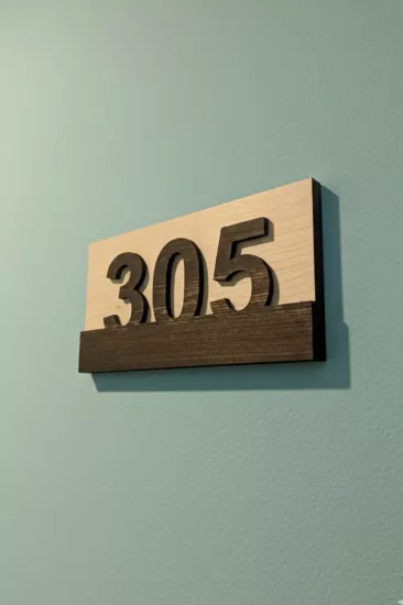 Rebwood 2D Model Daire, Otel ve Apartman Kapı Numarası