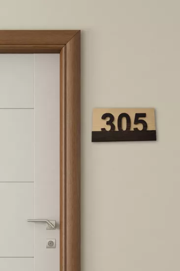 Rebwood 2D Model Daire, Otel ve Apartman Kapı Numarası