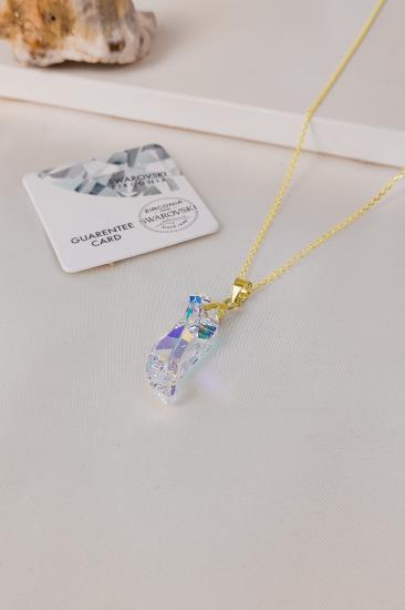 Swarovski Taşlı 6525 Wawe Dalga 925 Ayar Gümüş Kolye - JanJan