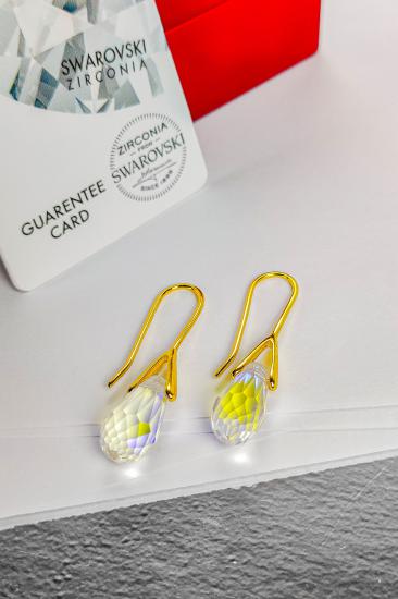 Swarovski Taşlı 6600 Classıc Drop Küpe - JanJan