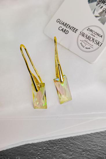 Swarovski Taşlı 6696 Urban Küpe - Golden Shadov