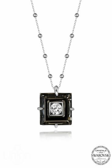 Kutaydan SWR Crystal 16 mm Hematit Kadın Gümüş Kolye