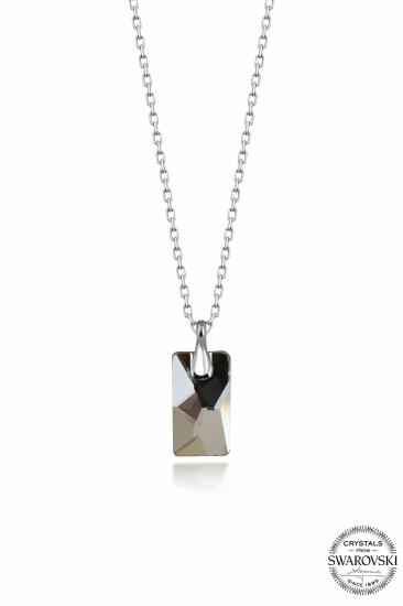 Kutaydan SWR Crystal 10 X 17 mm Baget Kadın Gümüş Kolye