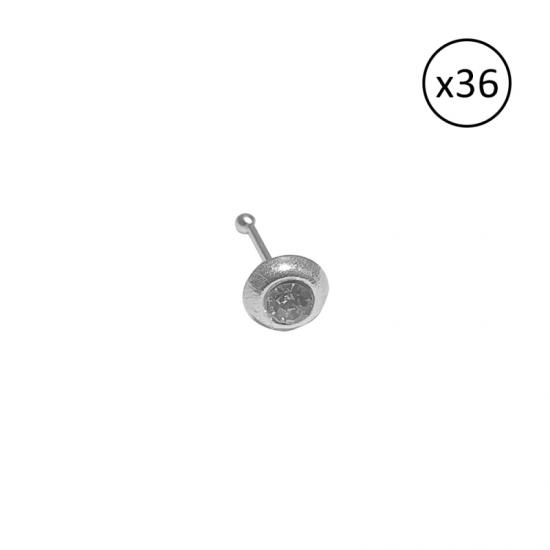 Gümüş Tektaş 2mm Kristal Taşlı Hızma