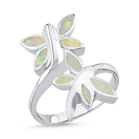 Gümüş Yusufçuk Opal Taşlı Yüzük