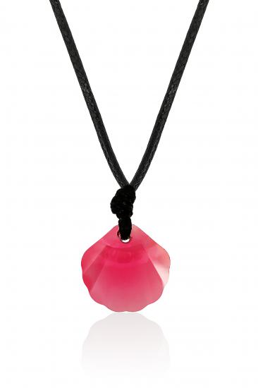 Swarovski® 6723 Shell Light Rose Damla İpli Kolye