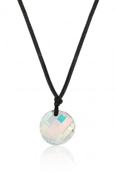 Swarovski® Yuvarlak Dalgalı JanJan İpli Kolye