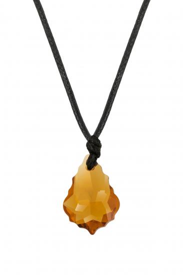Swarovski® 6090 Baroque Topaz İpli Kolye