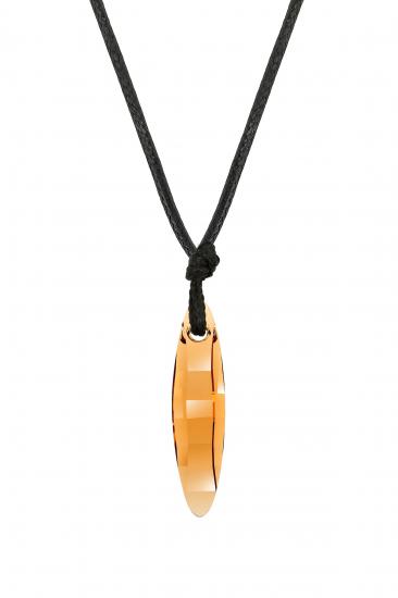Swarovski® 6470 Ellipse Topaz İpli Kolye