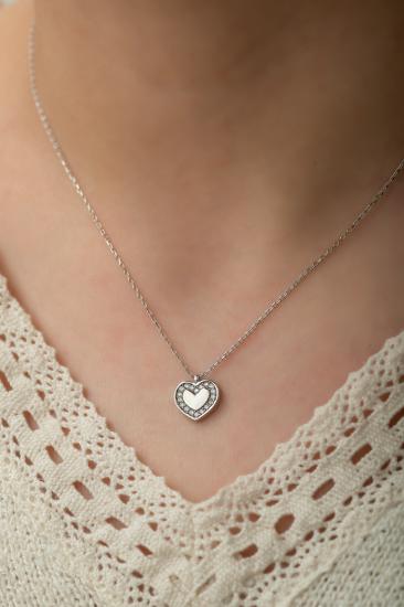 Swarovski Zirconia Kalpli 925 Ayar Gümüş Kolye