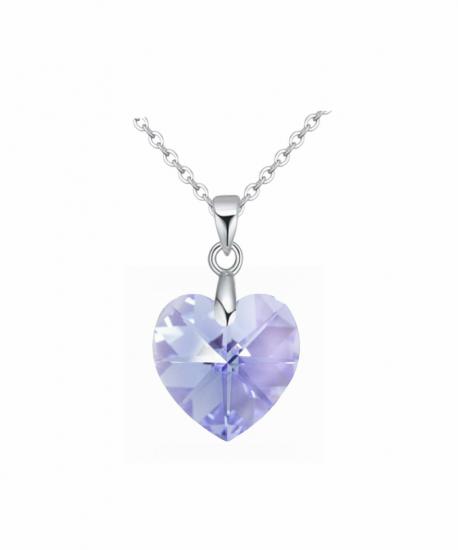 Swarovski® 6228 Xilion Heart Light Sapphire Kolye