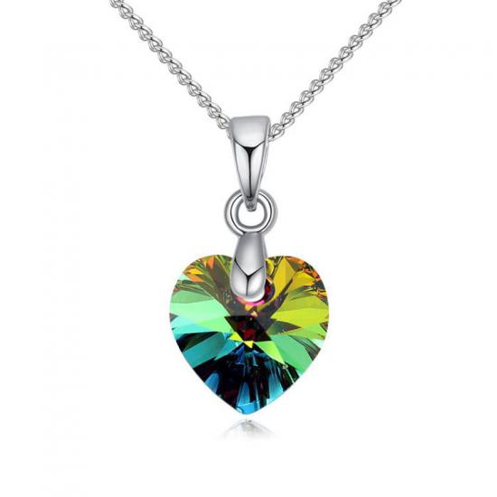 Swarovski® 6228 Xilion Heart Vitrail Medium Kolye