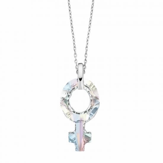Swarovski 4876 JanJan Female Symbole Gümüş Kolye
