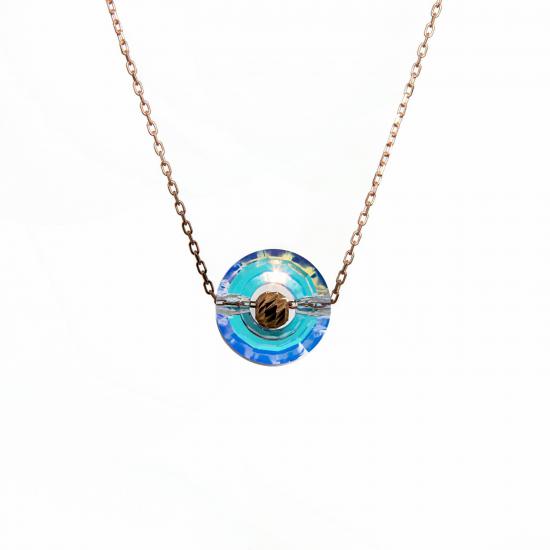 Swarovski® 5139 JanJan 925 Ayar Gümüş Boncuklu Kolye