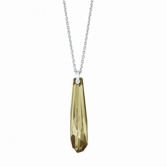 Swarovski® 6016 Golden Shadow Grand Crystalactite Gümüş Kolye