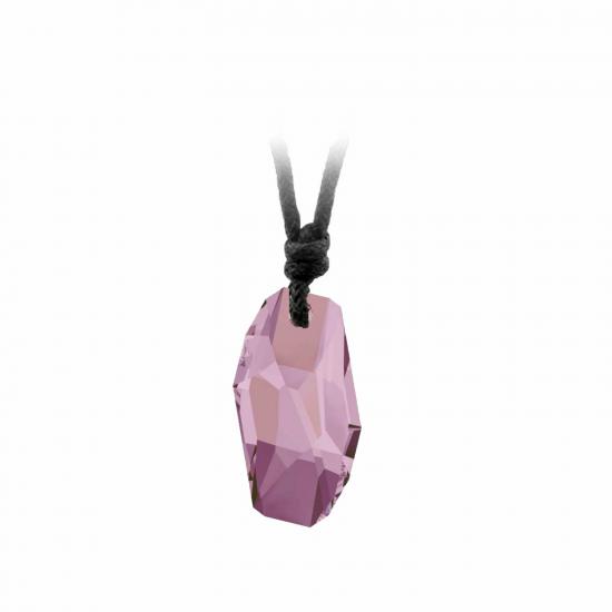 Swarovski Antique Pink 6673 Meteor İpli Kolye