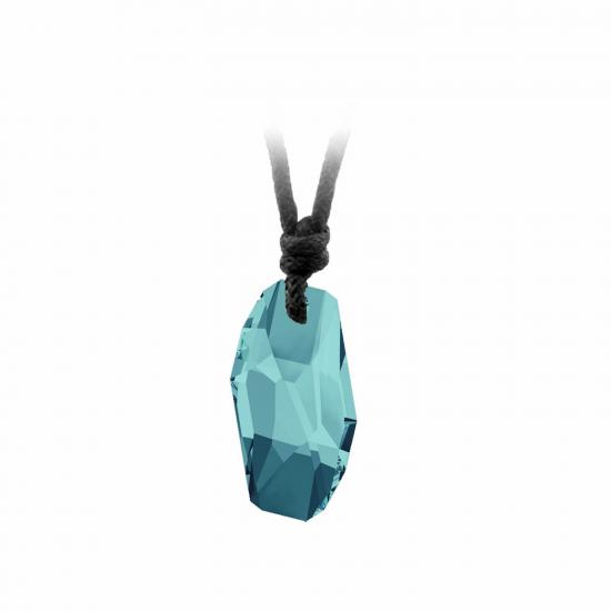 Swarovski Light Turquoise 6673 Meteor İpli Kolye