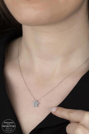 Kutaydan SWR Zirconia Yıldızımsın Kadın Gümüş Kolye