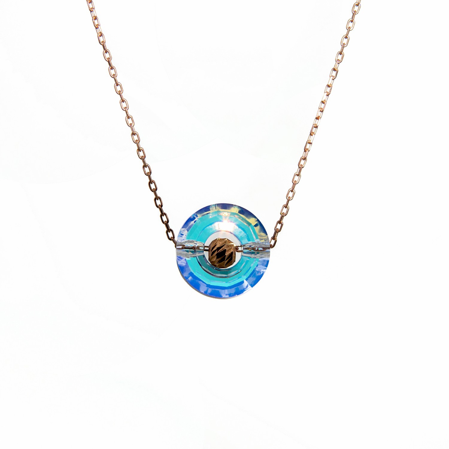 Swarovski® 5139 JanJan 925 Ayar Gümüş Boncuklu Kolye